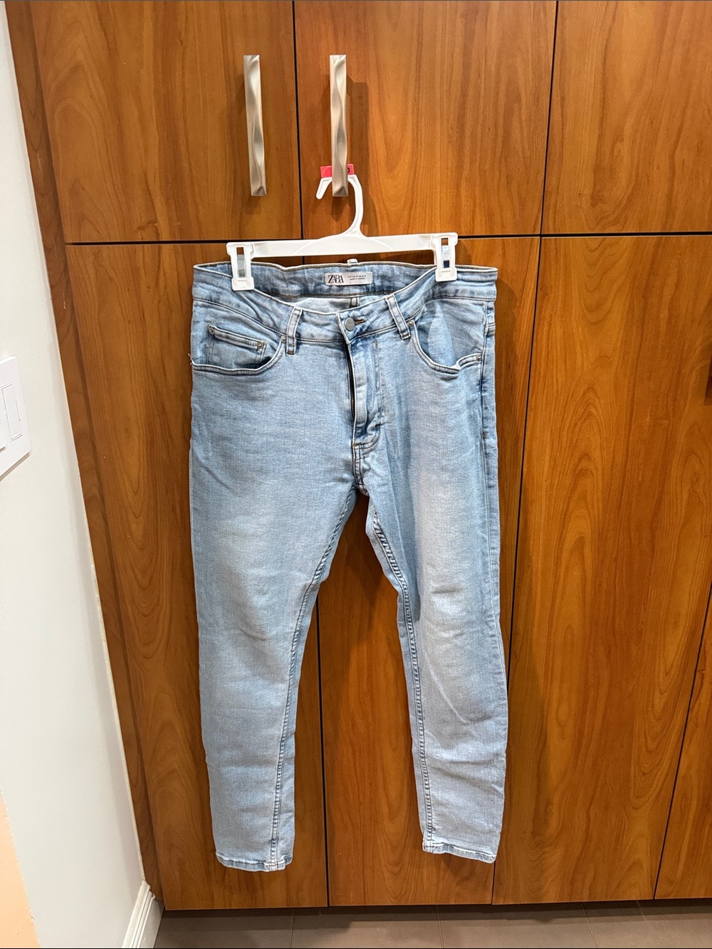 Zara Men's Light Blue Skinny Jeans